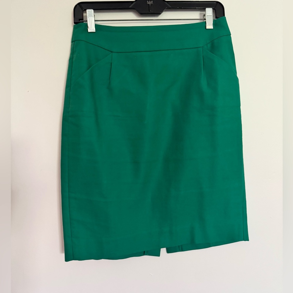 J. Crew Emerald Green Pencil Skirt